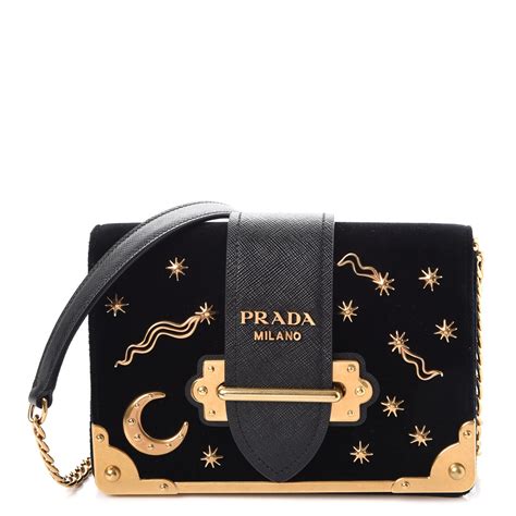 prada velvet cahier astrology bag